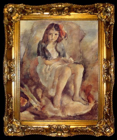 framed  Jules Pascin The Girl want to be Cinderella, ta009-2